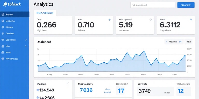 Website analytics dashboard