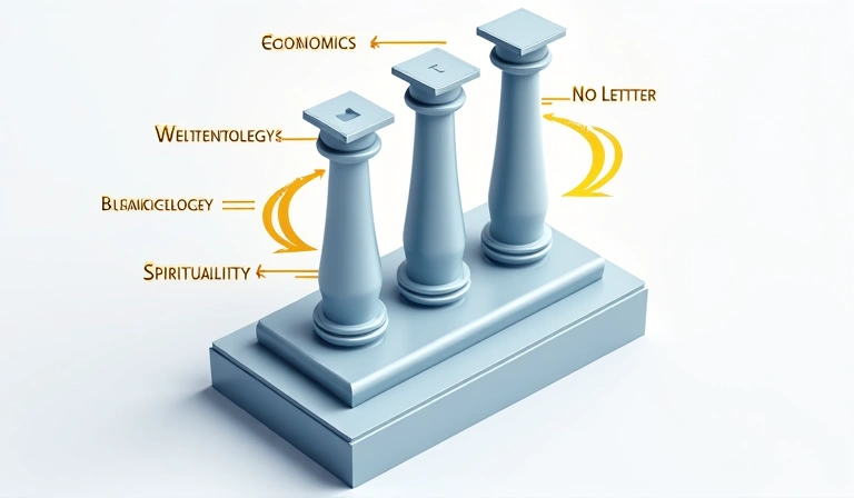 Diagram showing the three pillars of Soulonomics methodology