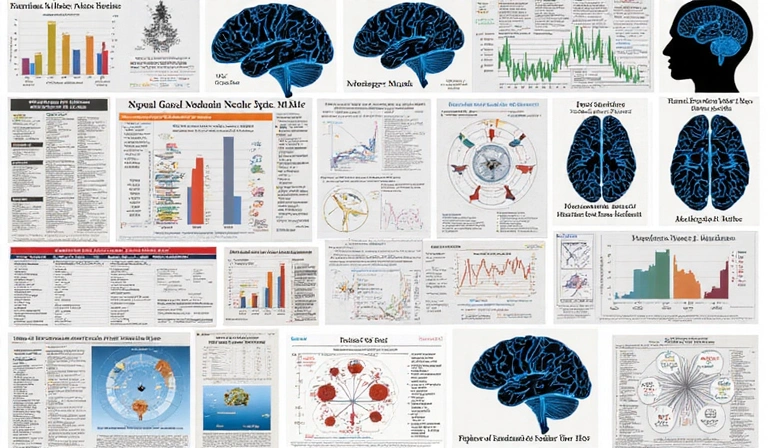 Scientific research collage