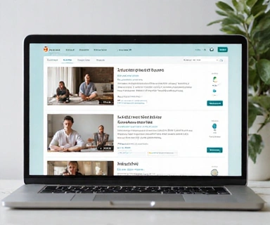 Digital learning platform interface