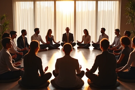Group of diverse leaders in discussion