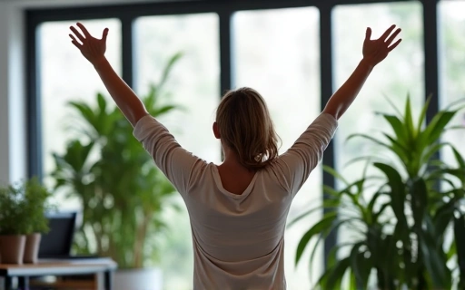 Business owner celebrating success